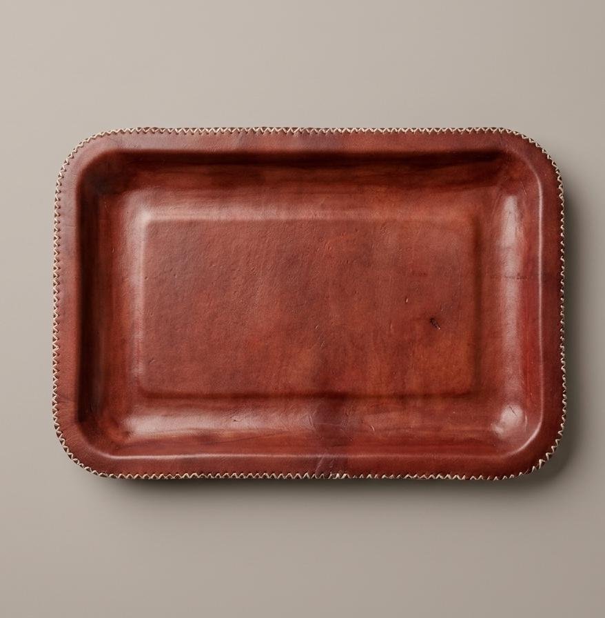 Bandeja Rectangular S - cuero artesanal Betto